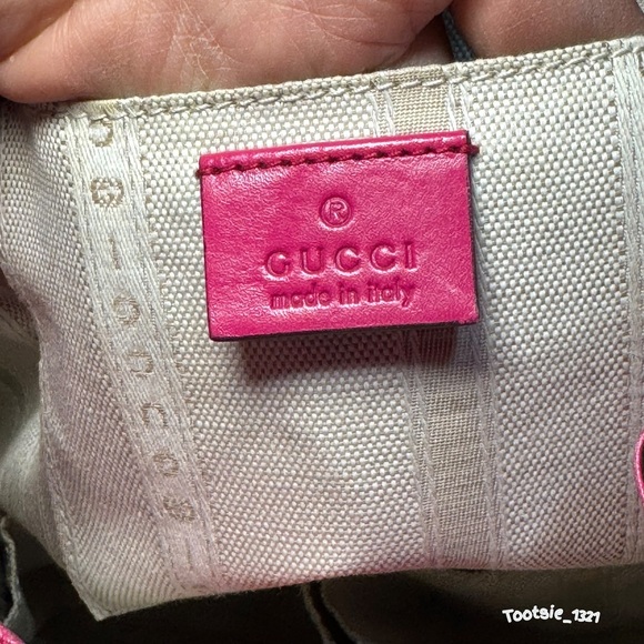 GUCCI - Pink Hilary Bucket bag - Picture 6 of 14